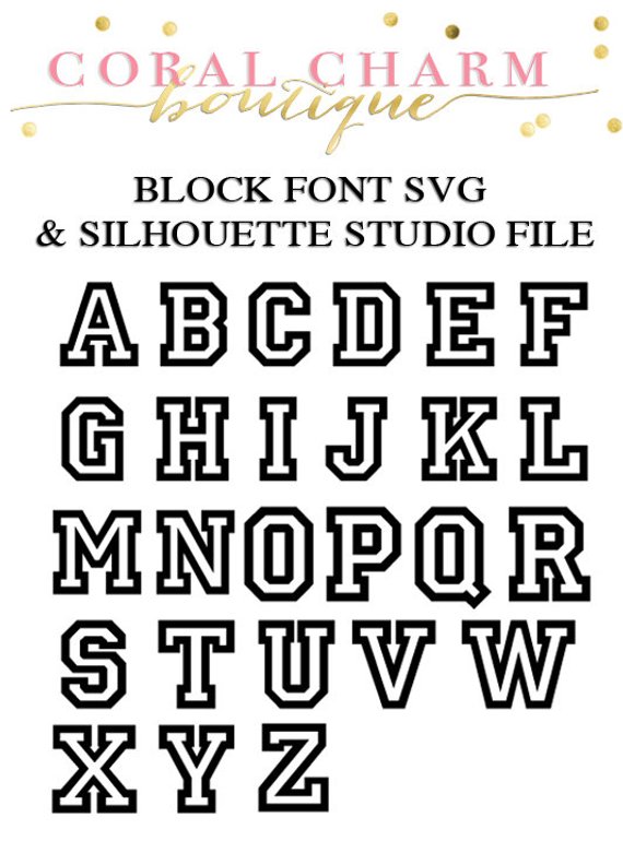 block letters font doc names